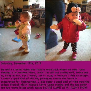 Saturday, November 17th, 2012