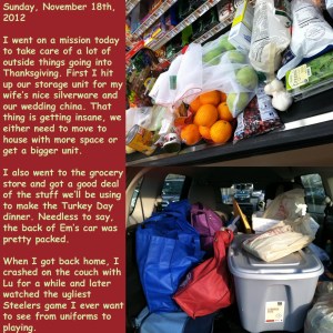 Sunday, November 18th, 2012