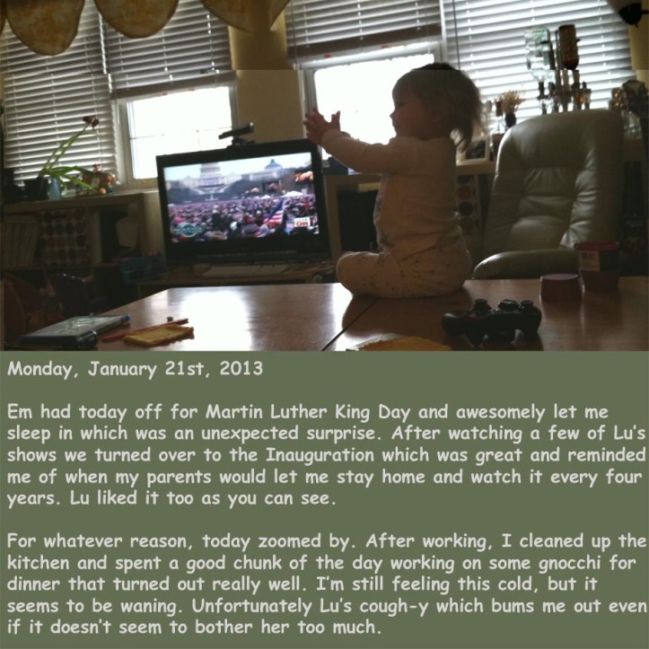 Monday, January 21st, 2013