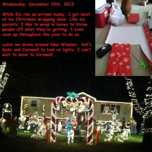 Wednesday, December 19th, 2012