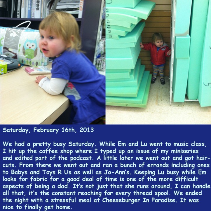 Saturday, February 16th, 2013