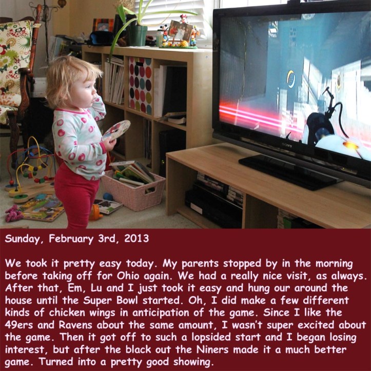 Sunday, February 3rd, 2013