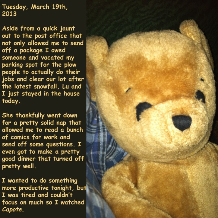 Tuesday, March 19th, 2013