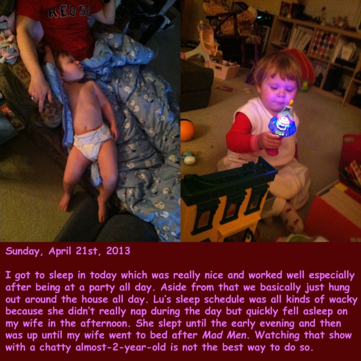 Sunday, April 21st, 2013