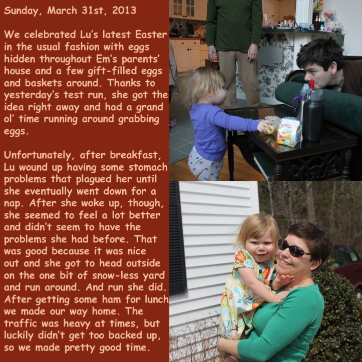 Sunday, March 31st, 2013