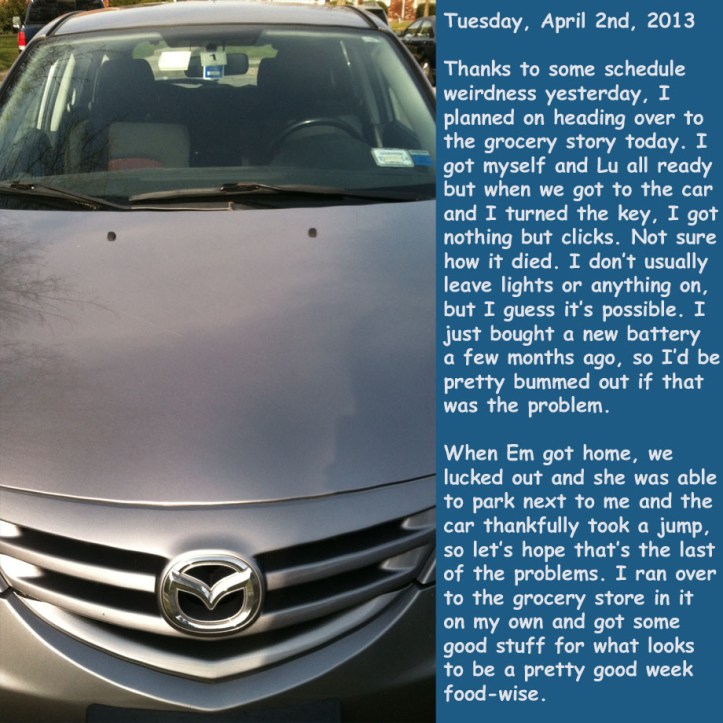 Tuesday, April 2nd, 2013