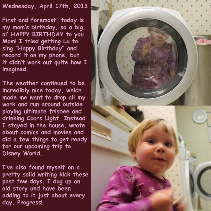 Wednesday, April 17th, 2013