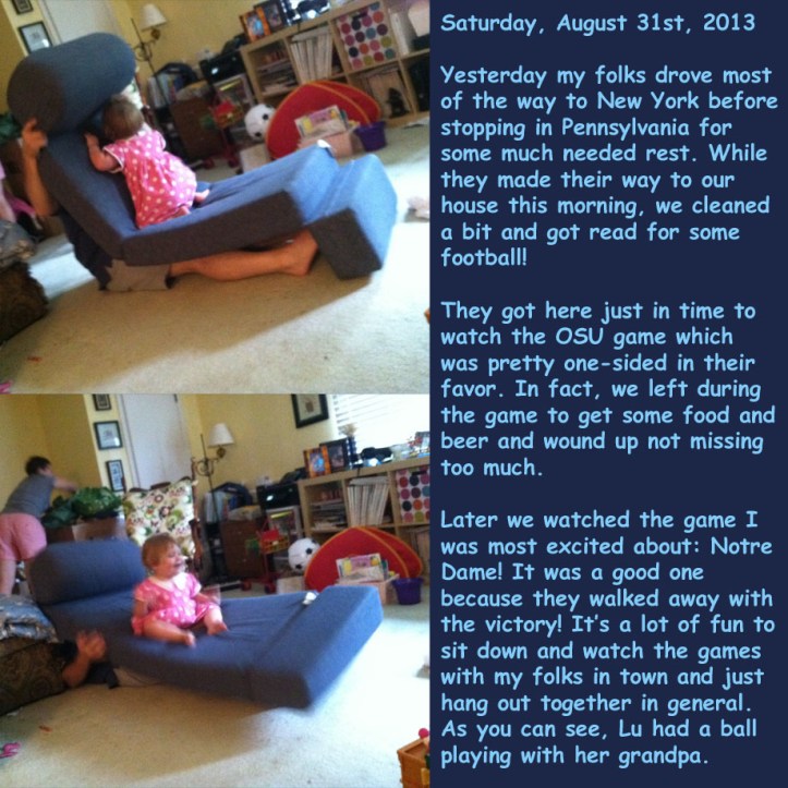 Saturday, August 31st, 2013