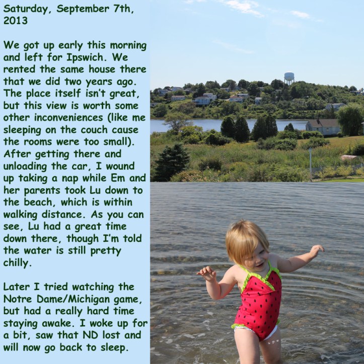 Saturday, September 7th, 2013