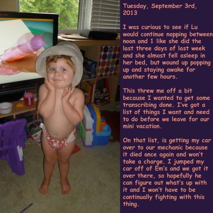 Tuesday, September 3rd, 2013