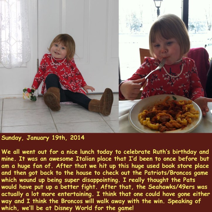 Sunday, January 19th, 2014