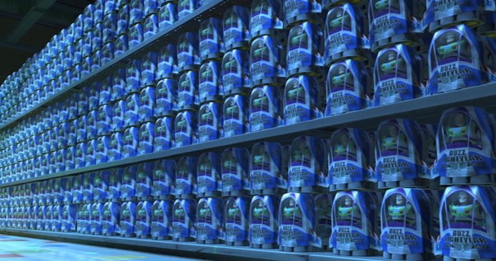 lots of buzzes toy story 2