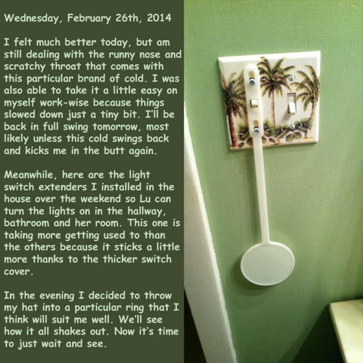 Wednesday, February 26th, 2014