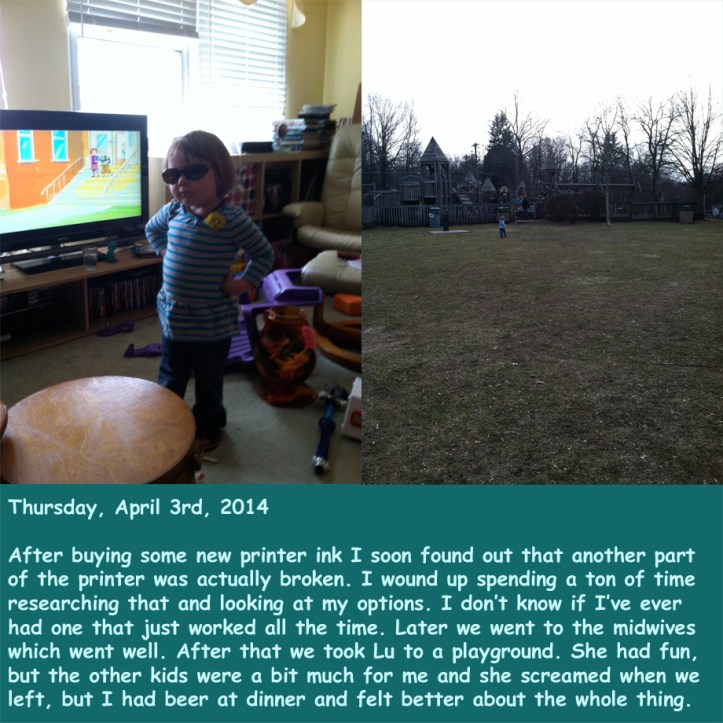 Thursday, April 3rd, 2014