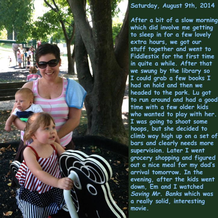 Saturday, August 9th, 2014