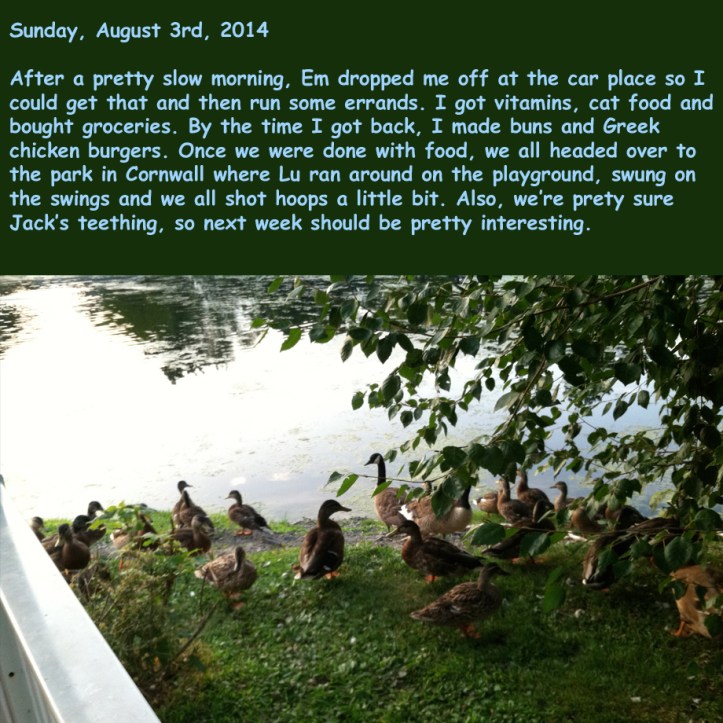 Sunday, August 3rd, 2014