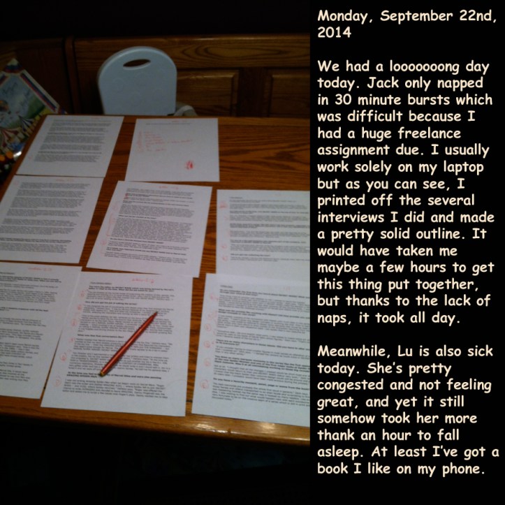 Monday, September 22nd, 2014