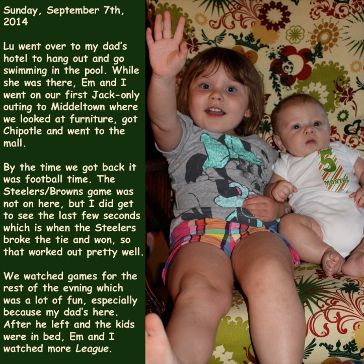 Sunday, September 7th, 2014