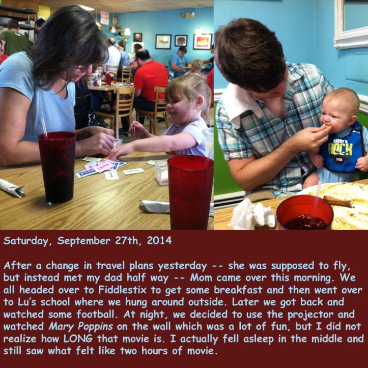 Saturday, September 27th, 2014