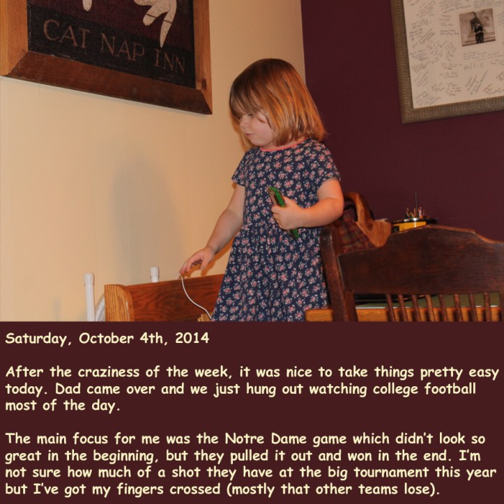 Saturday, October 4th, 2014