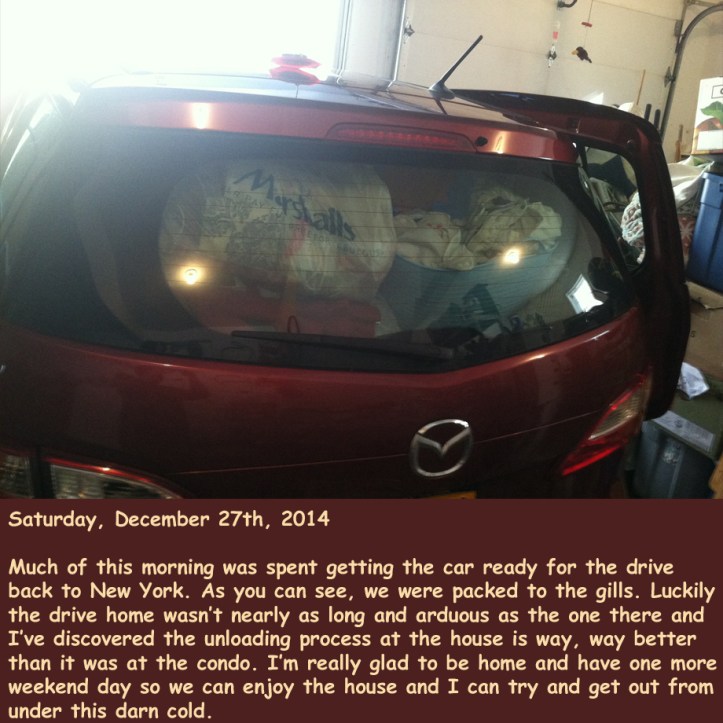 Saturday, December 27th, 2014