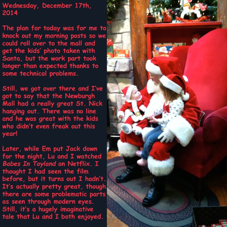 Wednesday, December 17th, 2014
